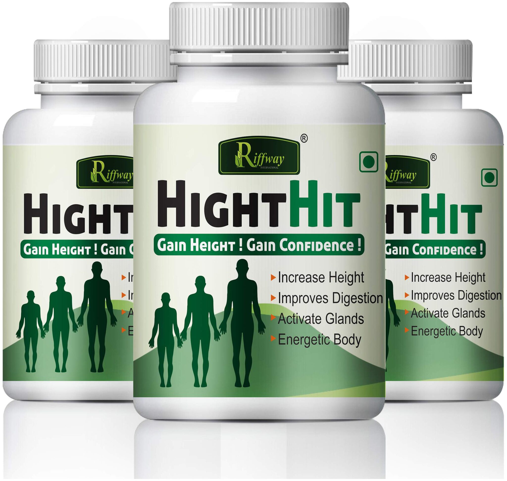 

Riffway Height Hit For Increases Height Bone Mass 100 Ayurvedic (180 Capsules)