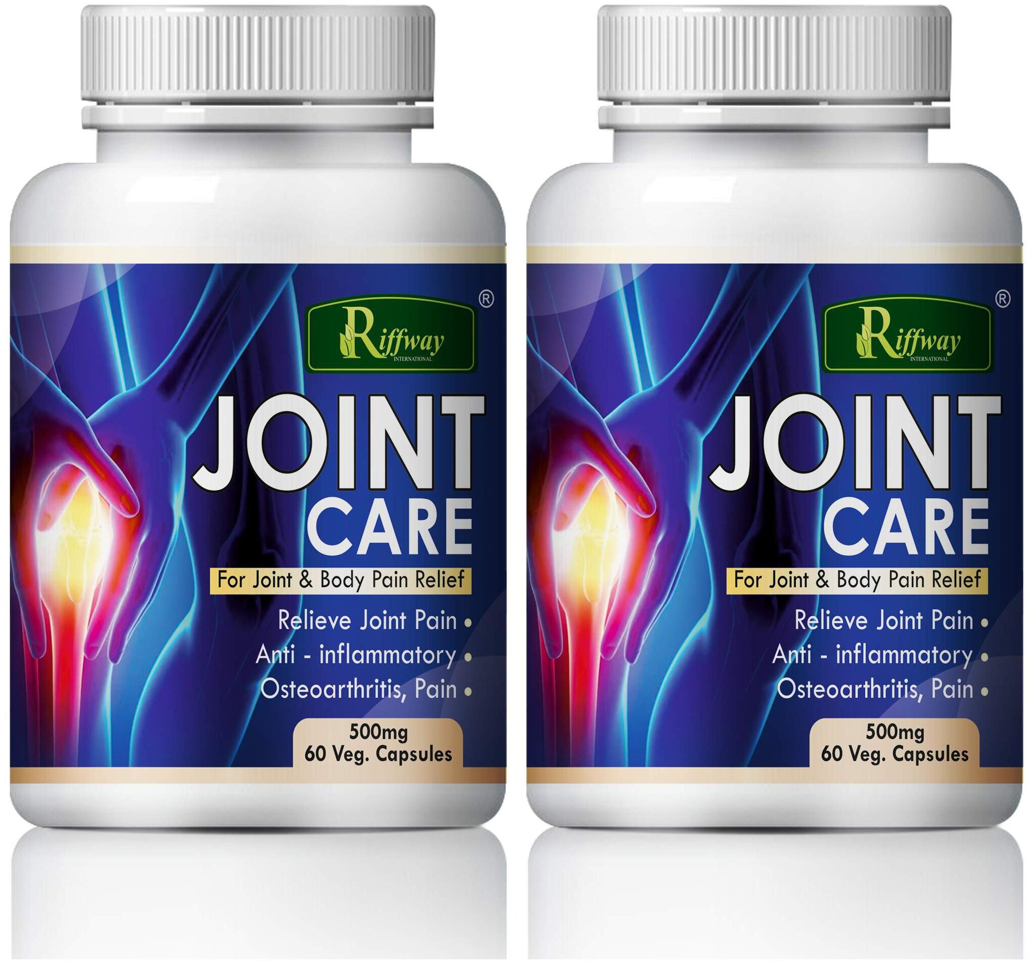 

Riffway Jointo Plus Herbal Capsules For Joint Care 100 Ayurvedic-60 Capsules Each(Pack of 2)