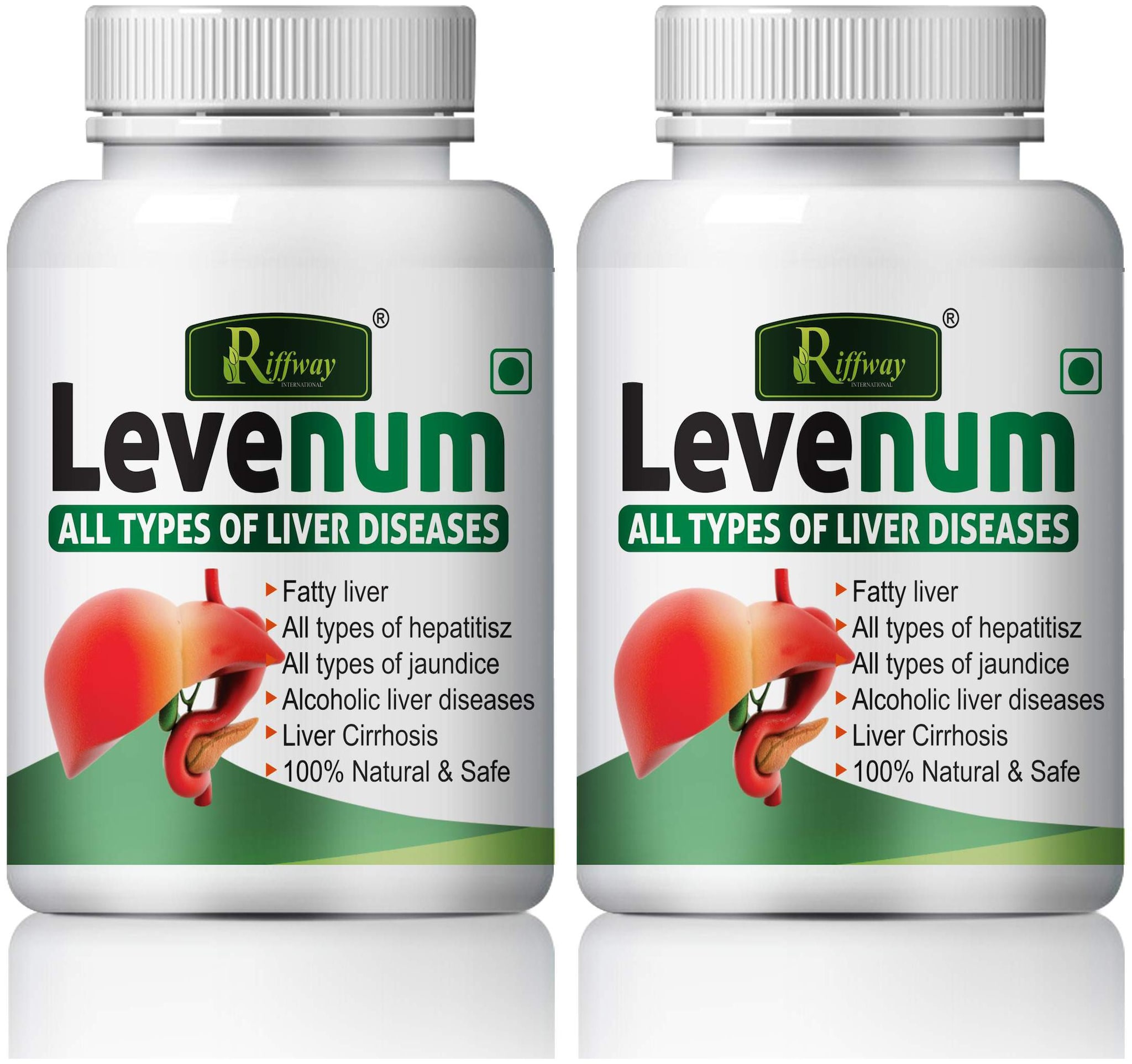 

Riffway Levenum For All Type of Liver Diseases 100 Ayurvedic (120 Capsules)