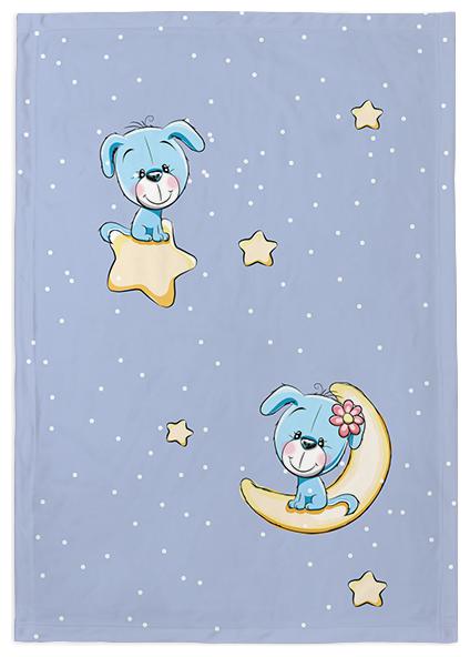 

Right Concepts Advt Self Designed Fleece Blanket for Pets Size-M Blue