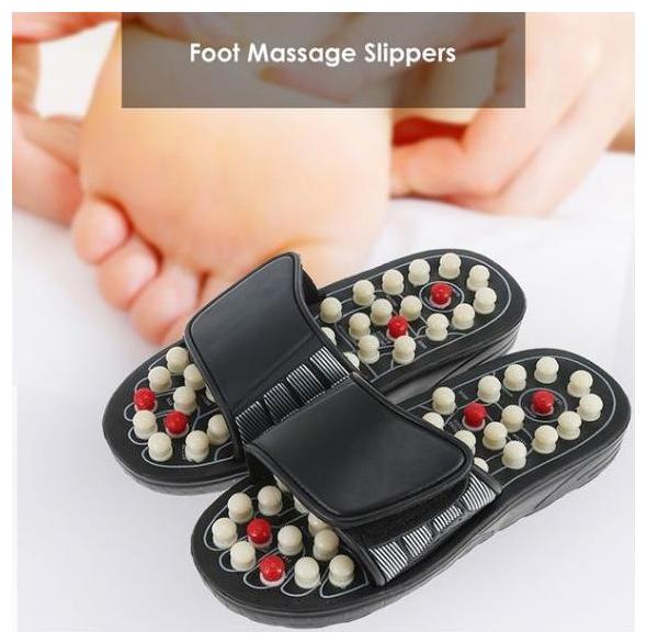 

Right Traders 1pairs Foot Massage Slippers Revolving Polka-dot Pedicures Health Care