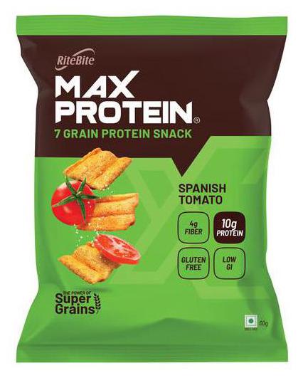 

RiteBite Max Protein Chips - Spanish Tomato 60 g