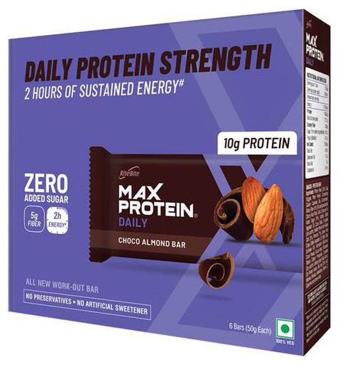

RiteBite Max Protein Daily Choco Almond Bars 50 g (Pack of 6)