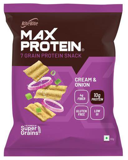 

RiteBite Max Protein Cream Onion Chips 60 g