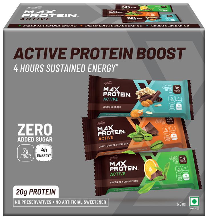 

RiteBite Max Protein Active Assorted Bars 414g