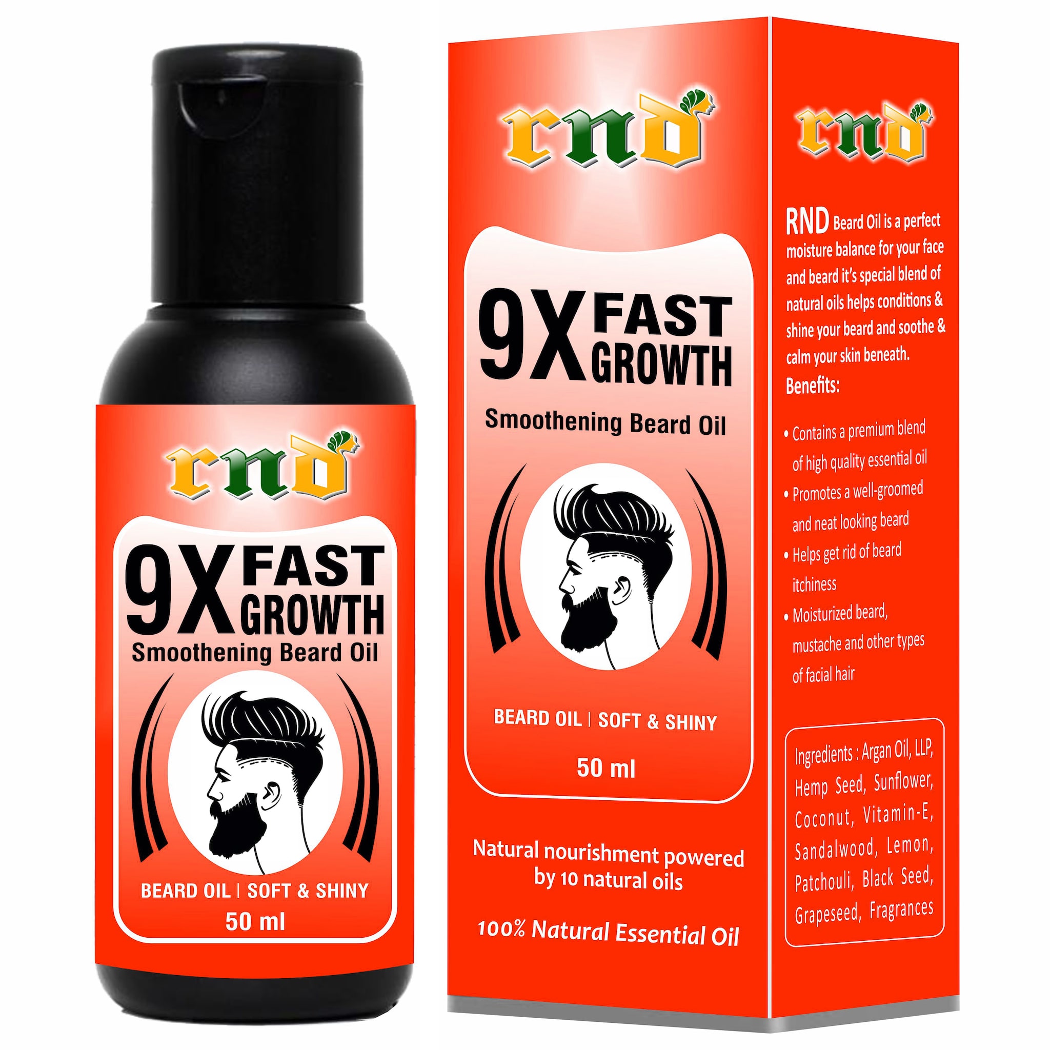 

RND Beard Growth Oil for strong and healthy beard growth Hair Oil (50 ml)