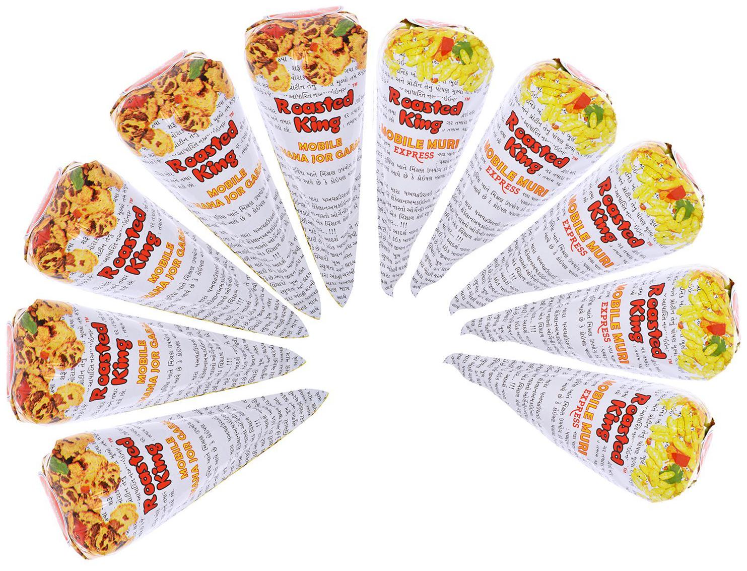 

Roasted King Mobile Muri Express 60 g (Packof 5) Mobile Chana Jor - 60 g (Packof 5)