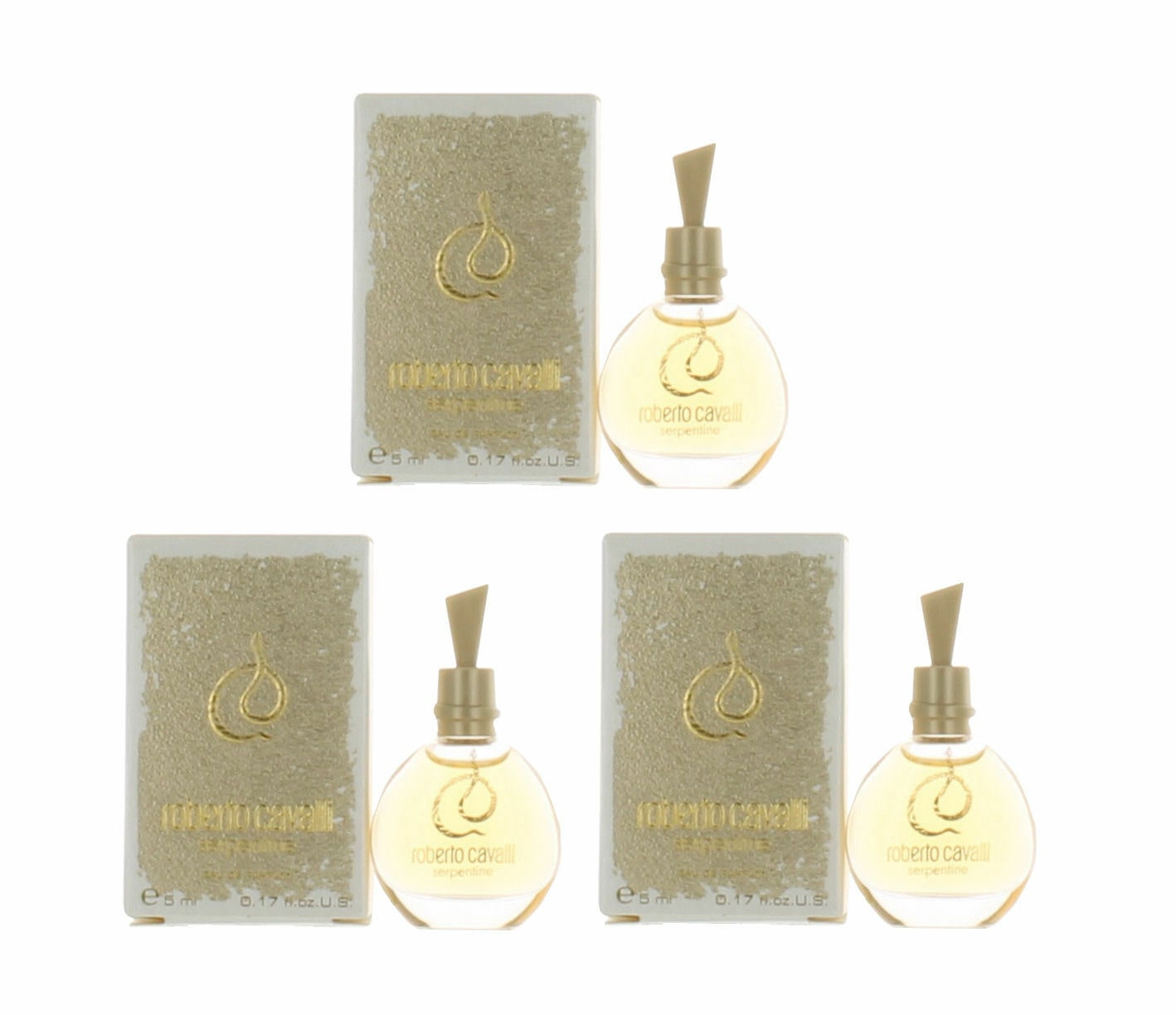 

Roberto Cavalli serpentine (W) Mini EDP Splash 17oz NIB 3PK