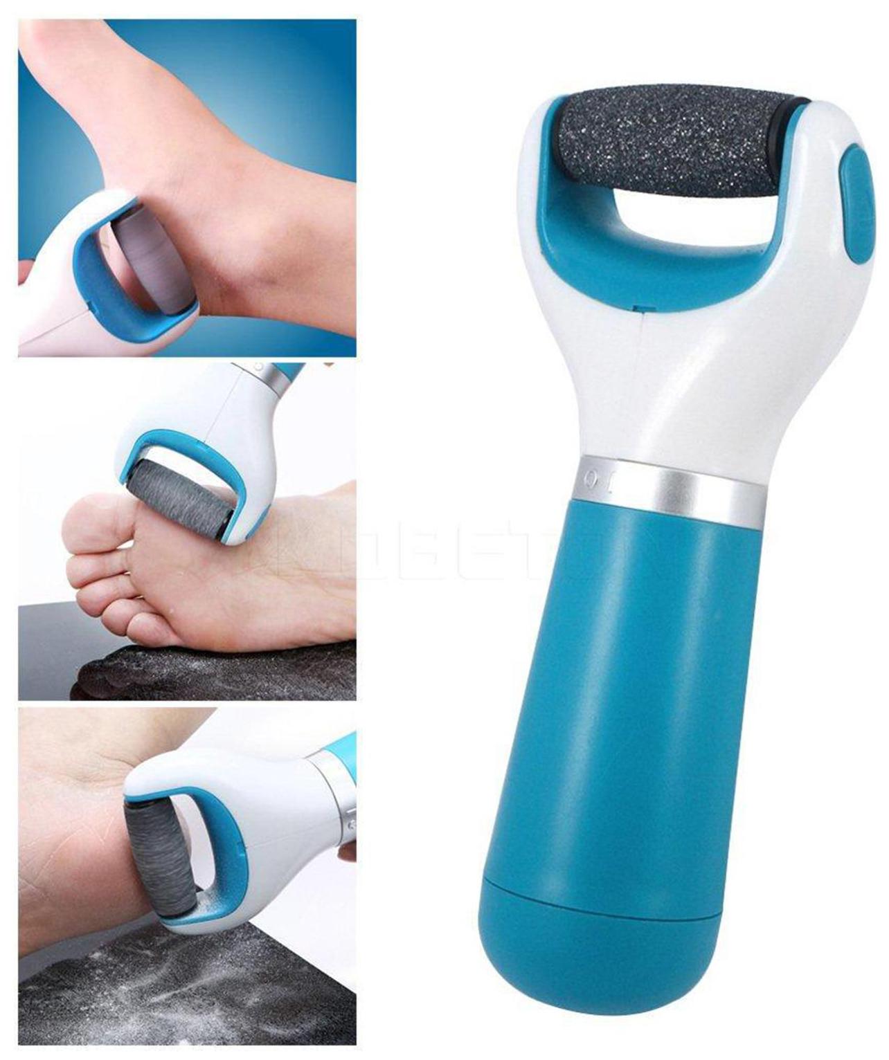 

Roller Scholl Velvet Smooth Electronic Nail Care System Pedicure Manicure Foot File Buff Smoother Shine Tool with Diamond Crystal Dead skin Callus Remover