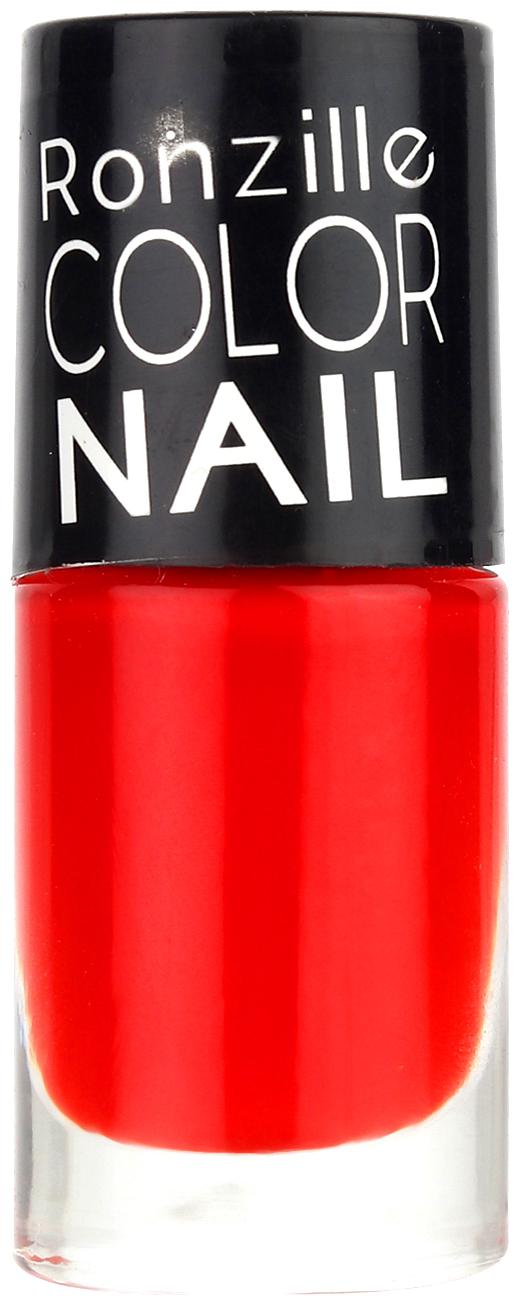 

Ronzille High-Shine Long Lasting Non Toxic Professional Nail Polish Poppy (Red) 6ml