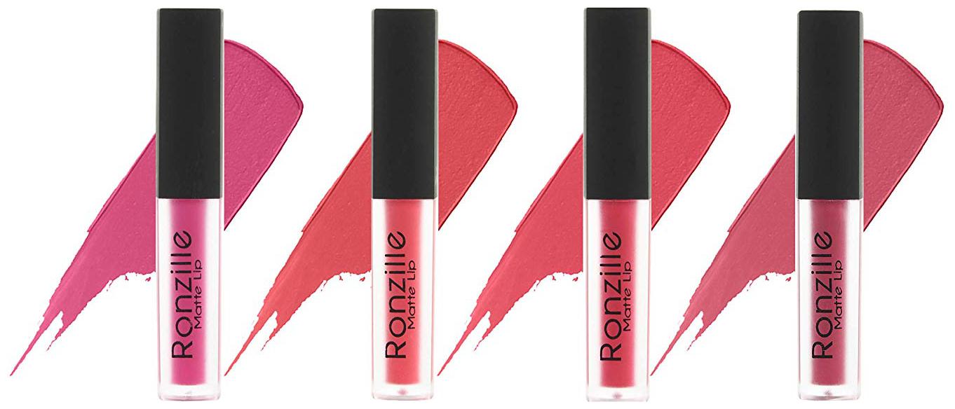

Ronzille Matte Liquid Lipstick(Multi) (Pink Edition)-6ml(Pack Of 4 )
