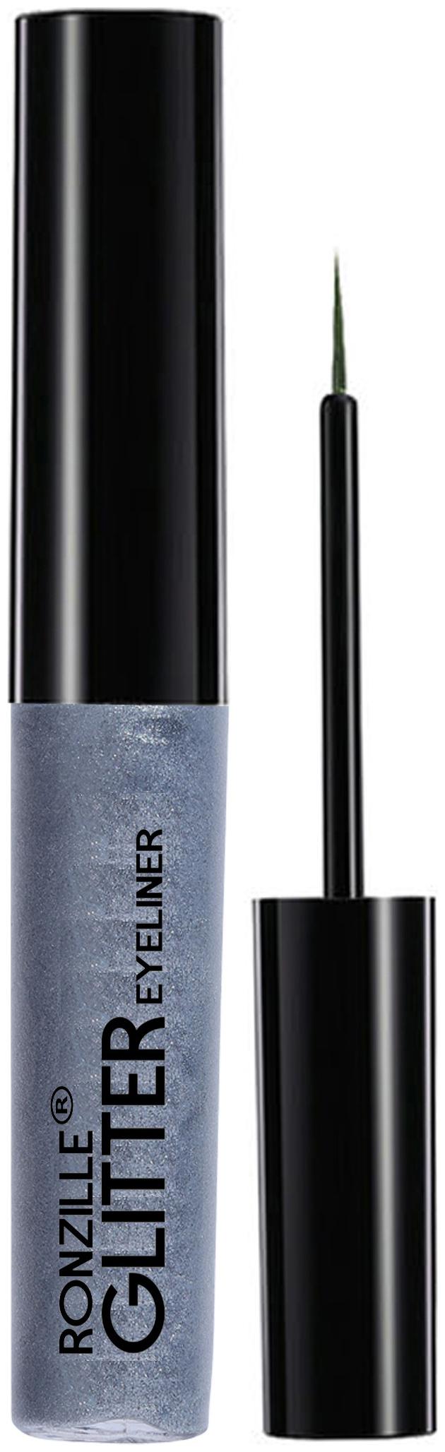 

Ronzille Sparkling Glitter Liquid Eyeliner Eye Party Cosplay Wedding Makeup Eye Liner Tools -Silver 4ml
