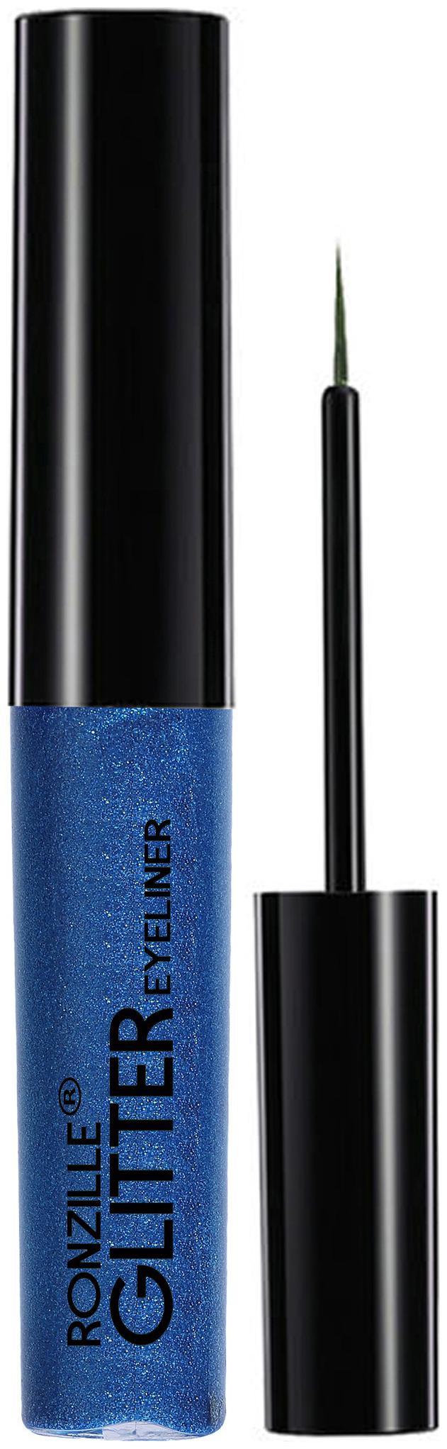 

Ronzille Sparkling Glitter Liquid Eyeliner Eye Party Cosplay Wedding Makeup Eye Liner Tools - Blue 4ml