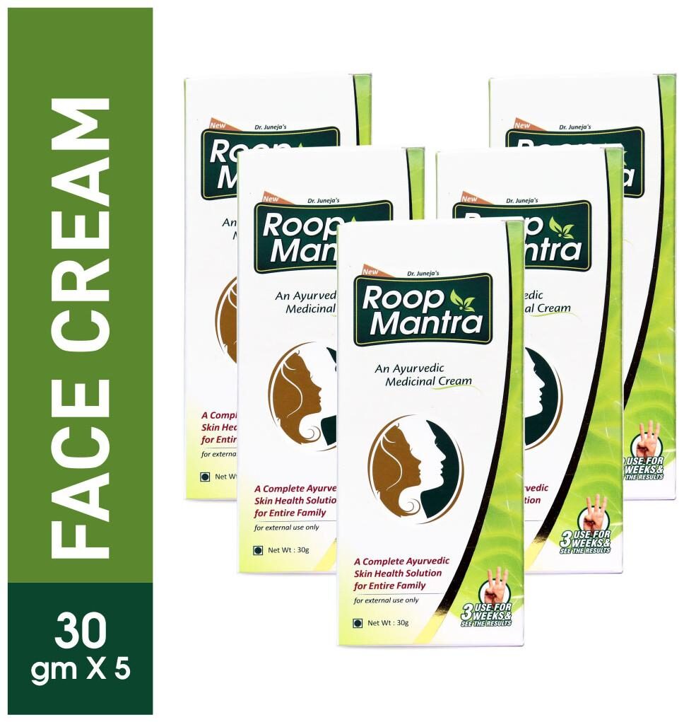 

Roop Mantra Ayurvedic Fairness Cream 30 g (Pack of 5)
