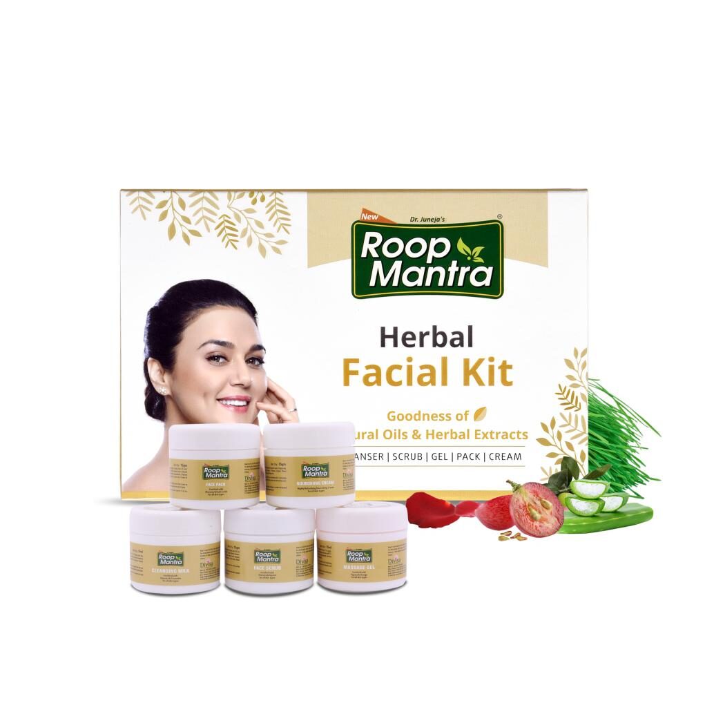 

Roop Mantra Herbal Facial Kit 75g for Men Women