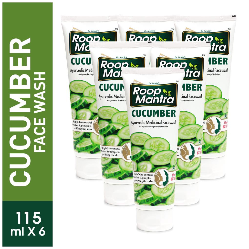 

Roop Mantra Face Wash 115ml (Herbal Cucumber) Pack Of 6