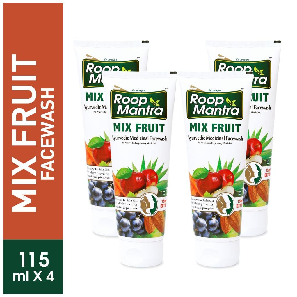 

Roop Mantra Mix Fruit Face Wash 115ml Pack Of 4