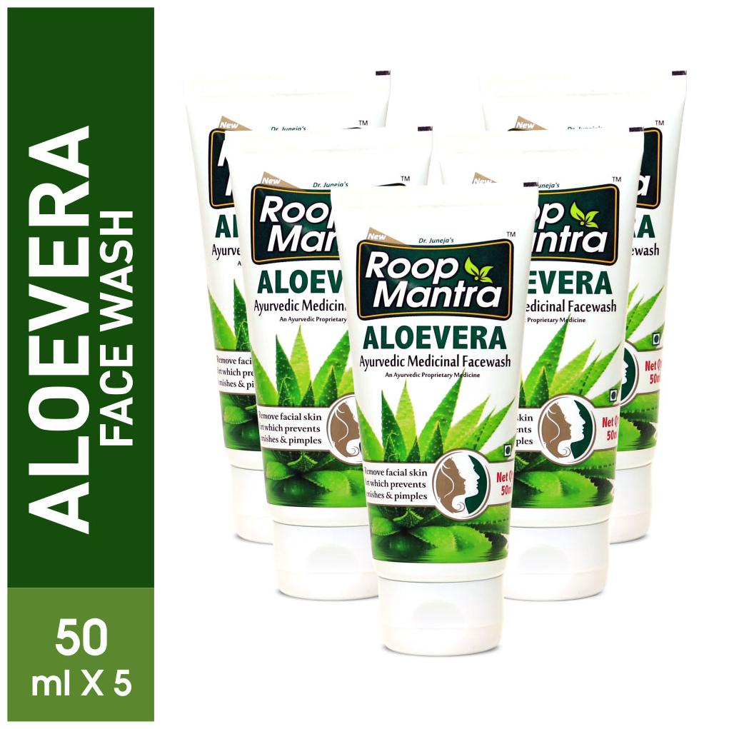 

Roop Mantra Aloevera Face Wash 50ml Pack Of 5