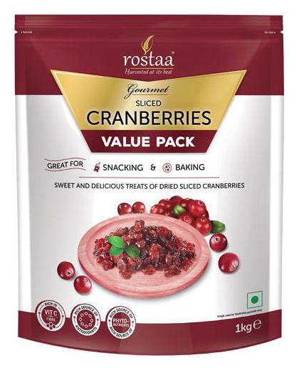 

Rostaa Cranberry - Dried Sliced 1 kg