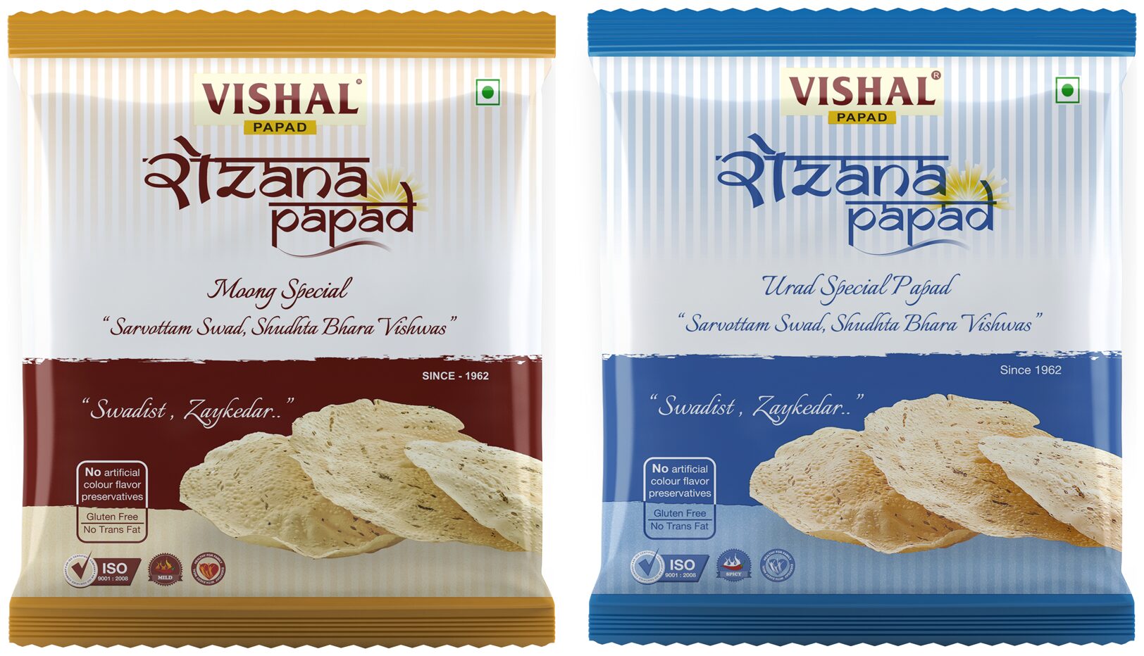 

Rozana Papad Moong Special and Urad Special - (400gm Pack of 2)