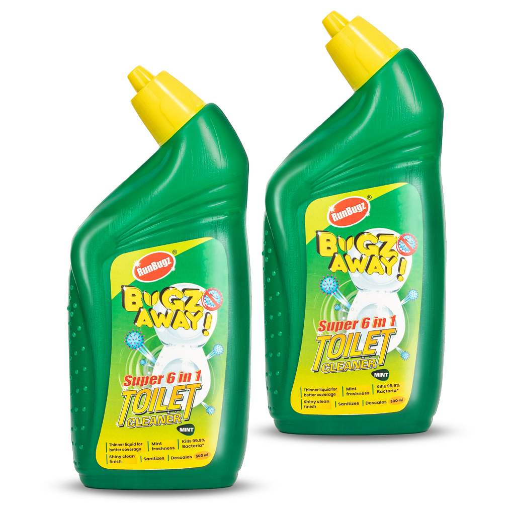 

RunBugz Super 6 in 1 Toilet Cleaner - 500ml (Pack of 2)