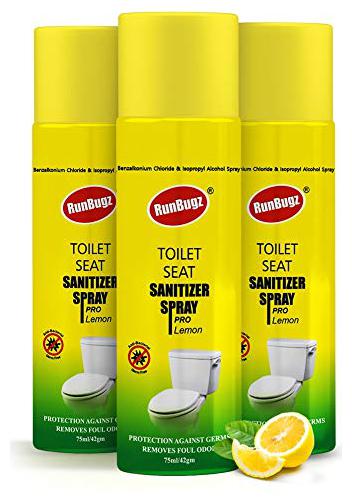 

RunBugz Toilet Seat Sanitizer Spray (75 ml) - (Pack of 3)