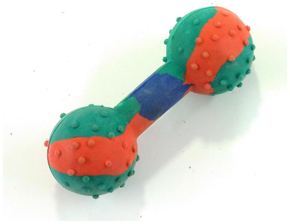 

S N Enterprises Sne1113 Rubber Dumble Medium Size For Pets Assorted (5 inch )