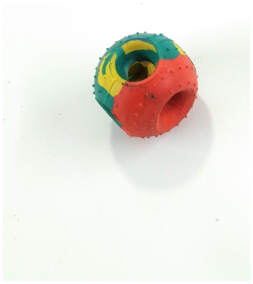 

S N Enterprises Sne1125 Diameter 6 35 cm (2 5 inch) 85 G) Donut Ball Multicolor For Pets