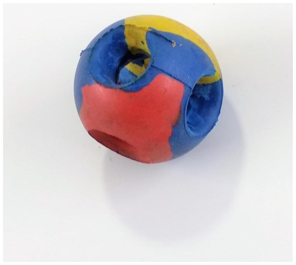 

S N Enterprises Sne1120 Rubber Dounut Ball Big Size For Pets Assorted (10 inch Diameter 228g)