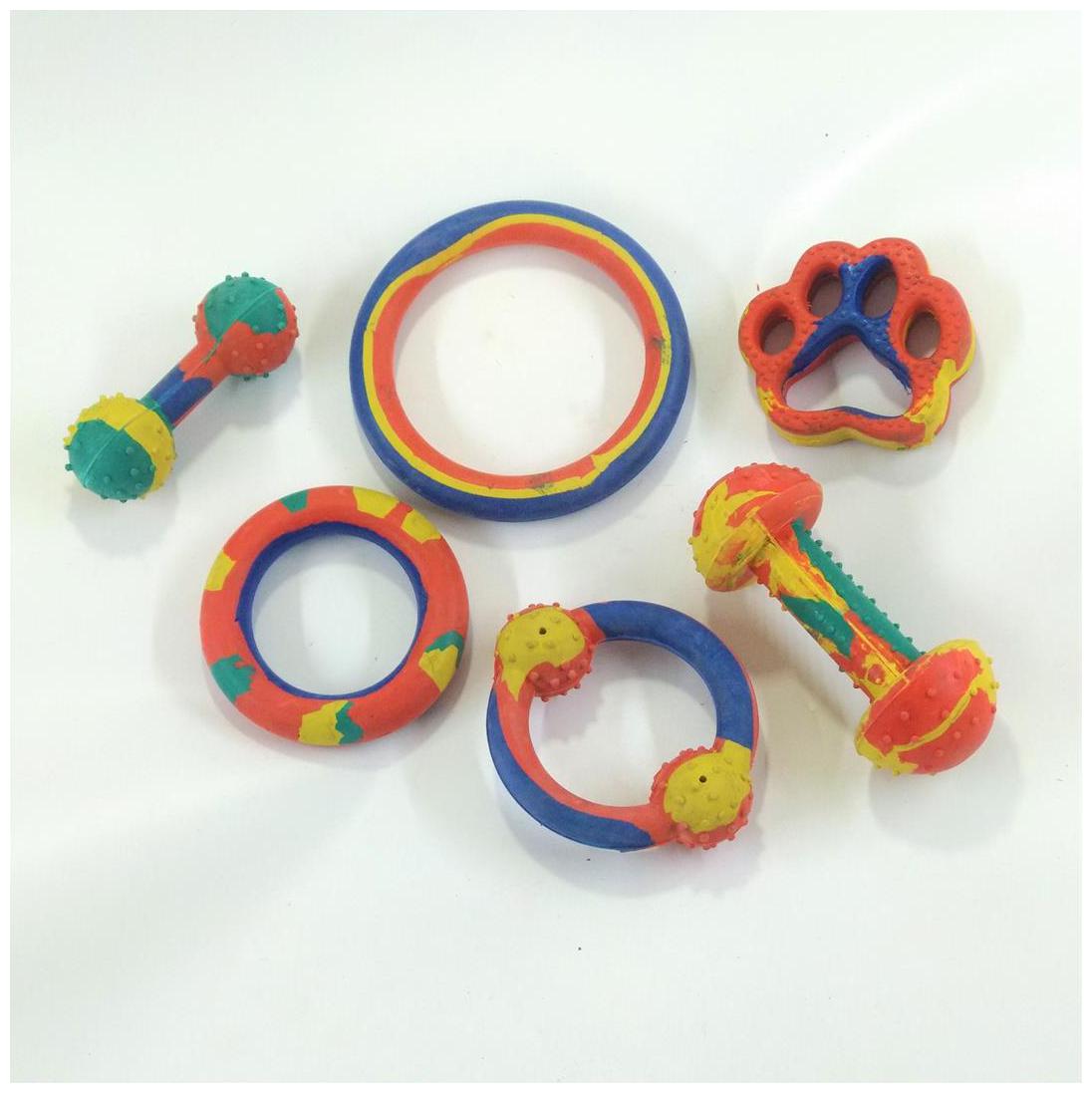 

S N Enterprises Sne1136 Pet Toys Combo Of 6 (Color Assorted Pack Of 6) For Pets