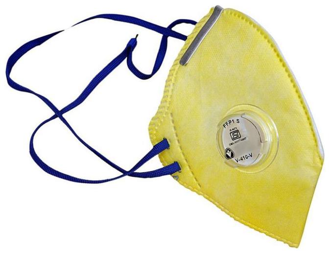 

SA Marlins V-410-V FFP1 Respirator Genuine Yellow Face Mask With ISI Mark (Pack Of 7)
