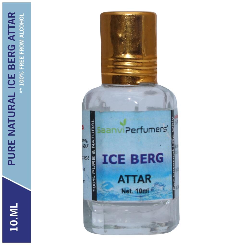 

Saanvi Perfumers Ice Berg Attar For Men and Women Modern Attar Itra Scent Natural Fragrance Oil Perfume Oil 0 Alcohol With Modern Fragrance 10ml (Pack Of 1)
