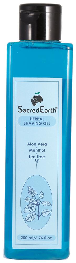 

SacredEarth Herbal Shaving Gel - With Aloe Vera Menthol and Tea Tree-200ml