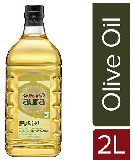 

Saffola Aura Refined Olive and Flaxseed Oil 2 L