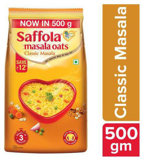 

Saffola Masala Oats - Classic Masala 500 g