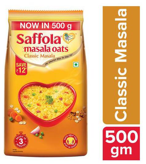 

Saffola Masala Oats - Classic Masala 500 g