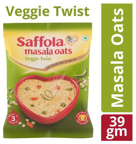 

Saffola Masala Oats Veggie Twist 39 g