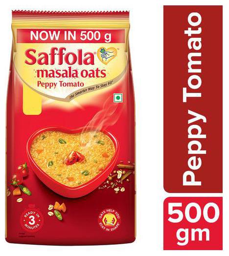 

Saffola Masala Oats - Peppy Tomato 500 g