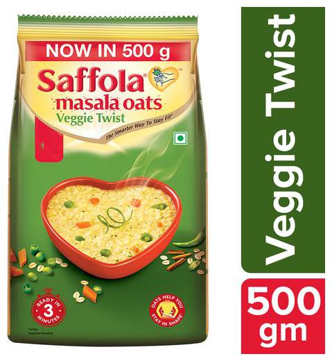 

Saffola Masala Oats - Veggie Twist 500 g