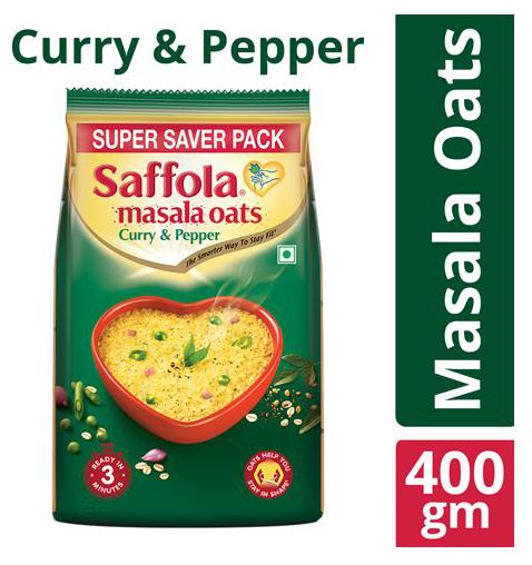 

Saffola Masala Oats - Curry Pepper 400 g