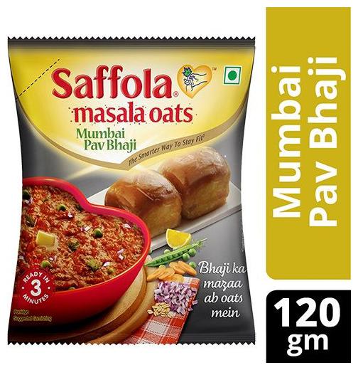

Saffola Oats - Masala Mumbai Pav Bhaji 120 g