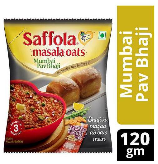 

Saffola Oats - Masala Mumbai Pav Bhaji 120 g