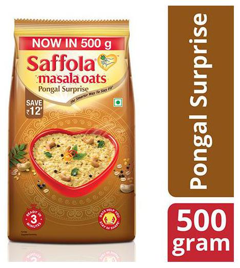 

Saffola Oats - Masala Pongal Surprise 500 g