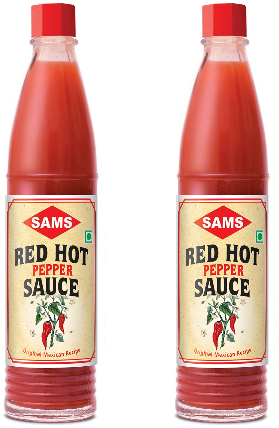 

Sams Red Hot Pepper Sauce 88 ml (Pack of 2)