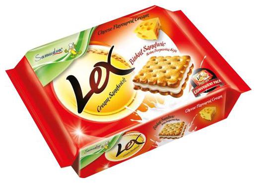 

Samudra Lex Cream Sandwich Biscuits - Cheese Flavour 190 g