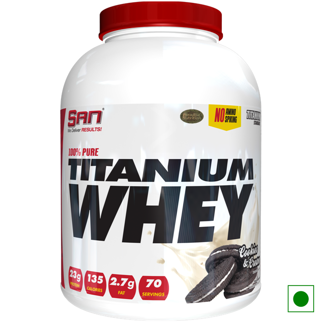 

SAN 100 Pure Titanium Whey 5 lb Cookies Cream Powder (Pack of 1)