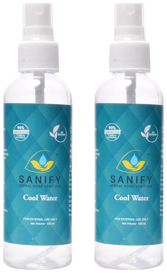 

SANIFY LIQUID HAND SANITIZER BOTTLE (100ml each) Pack of 2