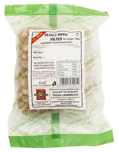 

Sanjay Peanut - Roasted Salted200g