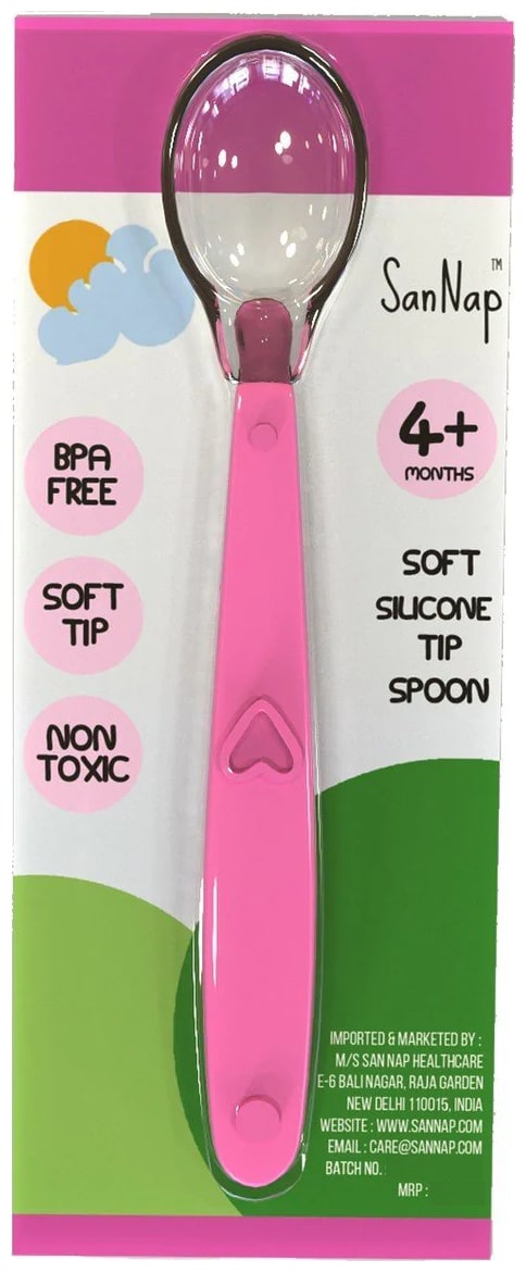 

SanNap Soft Silicone Tip Spoon (Pink)