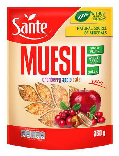 

Sante Wholegrain Oat - Muesli Fruit 350 g